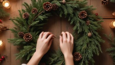 Хвойные ветки в новогоднем декоре: подготовка, виды и методы оформления